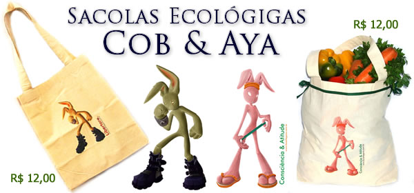 Sacolas Ecol&oacute;gicas em Agod&atilde;o Cru