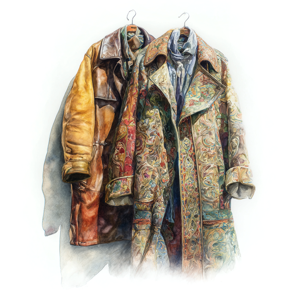 roupas de couro e la