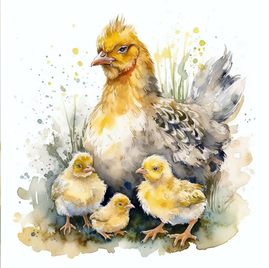 chichen with chicks