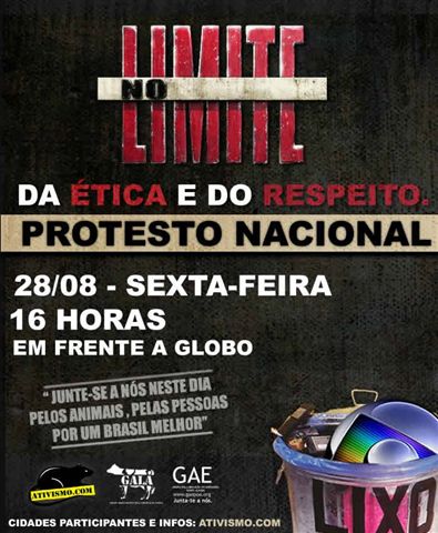No Limite da Ética e do Respeito PROTESTO NACIONAL