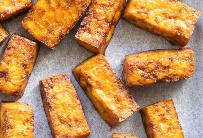 crispy baked tofu keto1