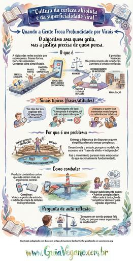 Cultura da Certeza Absoluta e da Superficialidade Viral