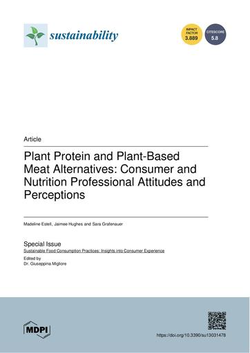 Plant Protein and Plant-Based Meat Alternatives Consumer and Nutrition Professional Attitudes and Perceptions.pdf