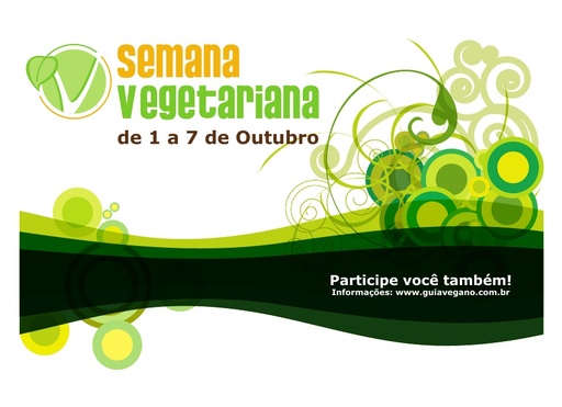 Cartaz Semana Vegetariana horizontal