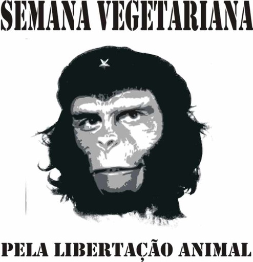 Cartaz Semana Vegetariana "pela libertação animal^