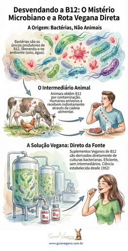 Como se dá a produção da B12 para suplementos