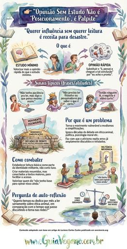 Opinião Sem Estudo não é Posicionamento, é Palpite